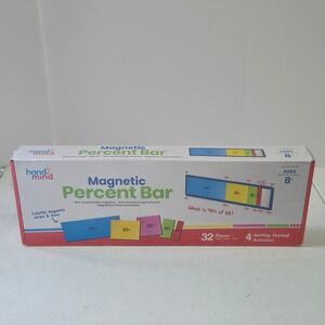 Hand2Mind Magnetic Percent Bar Math Learning Manipulative 32 Piece Ages 8+ 92431